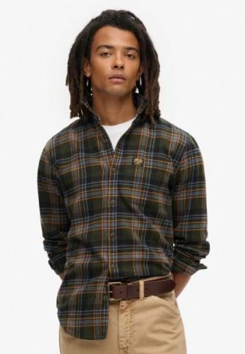 Superdry Overshirt- m4010727a lumberjack check b6c buckshot olive