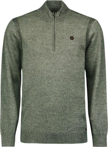 No Excess Pullover half zip 2 coloured melang smoke