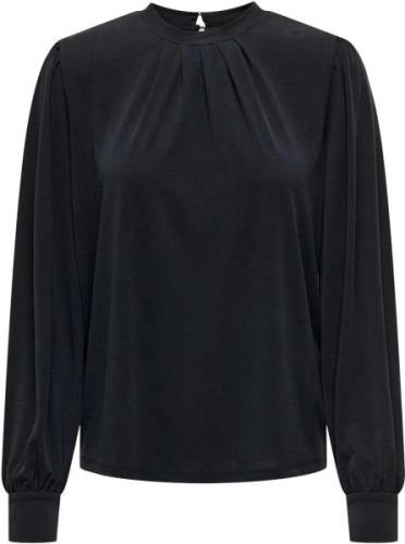 Only Onlfree life l/s modal highneck top jrs black