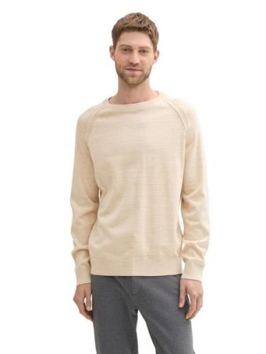 Tom Tailor Two tone crewneck knit ecru