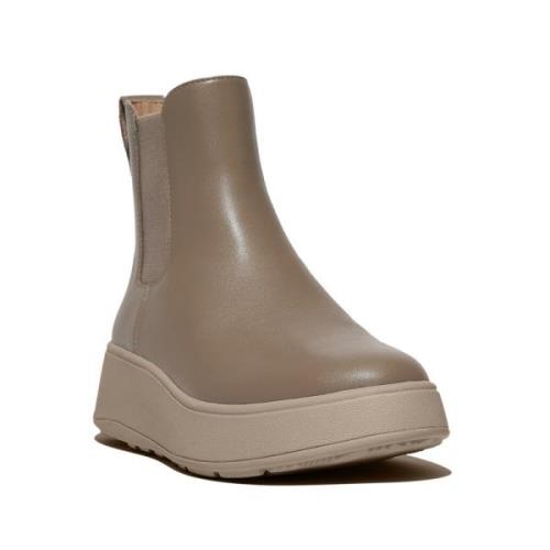 FitFlop F-mode leather flatform chelsea boots