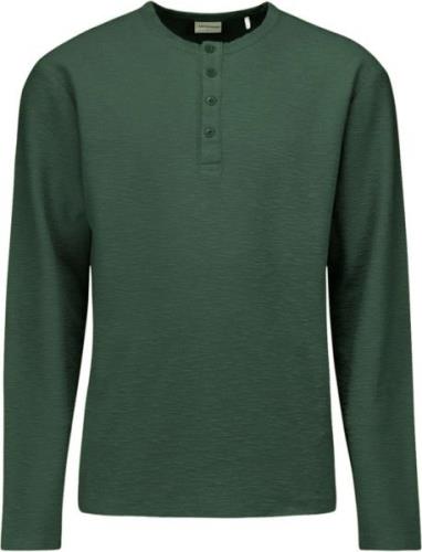 No Excess T-shirt long sleeve granddad slub m dark green