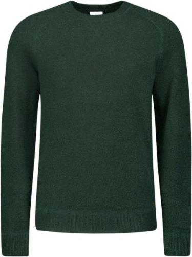 No Excess Pullover crewneck melange with wool dark green