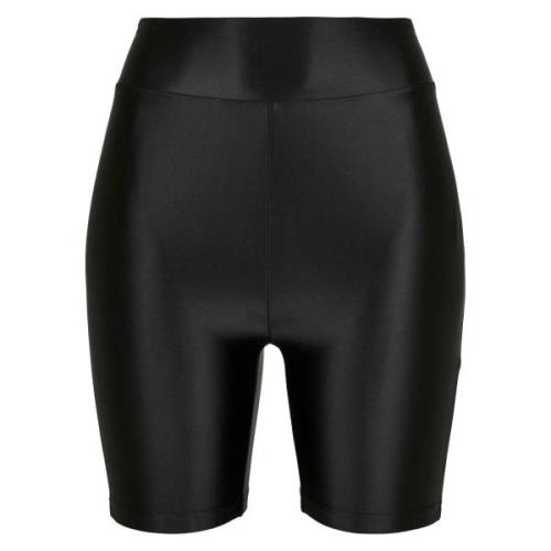 Urban Classics Dames metallic glimmende fietsshort met hoge taille (se...