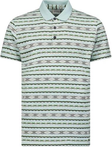 No Excess Polo korte mouw jacquard mint multicolour