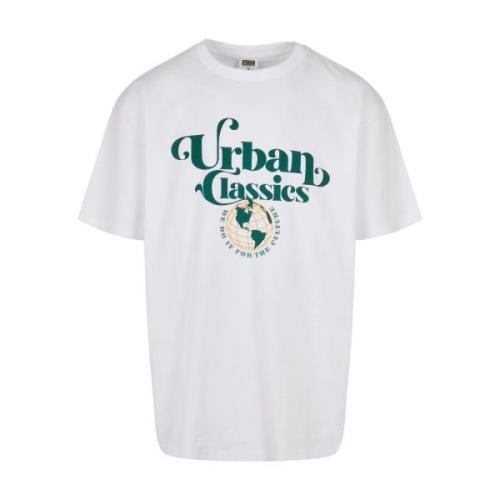 Urban Classics Heren globe organic logo t-shirt