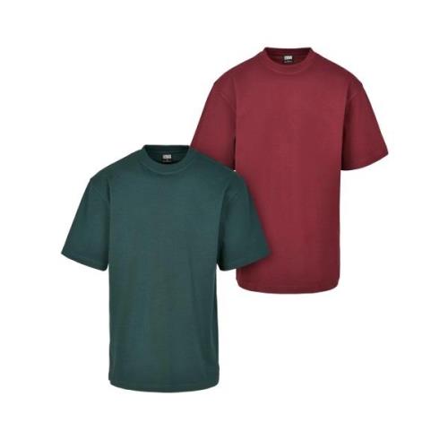 Urban Classics Heren-t-shirt lang (set van 2)