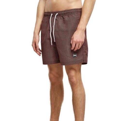 Urban Classics Geometrische zwemshort heren