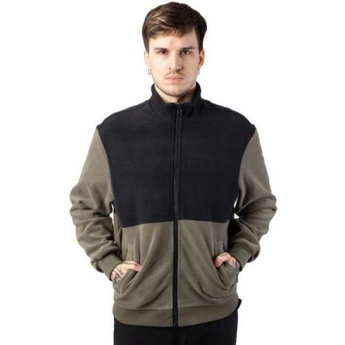 Urban Classics Heren polar fleece jas met kleurblok