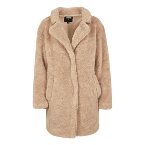 Urban Classics Dames sherpa oversized jas