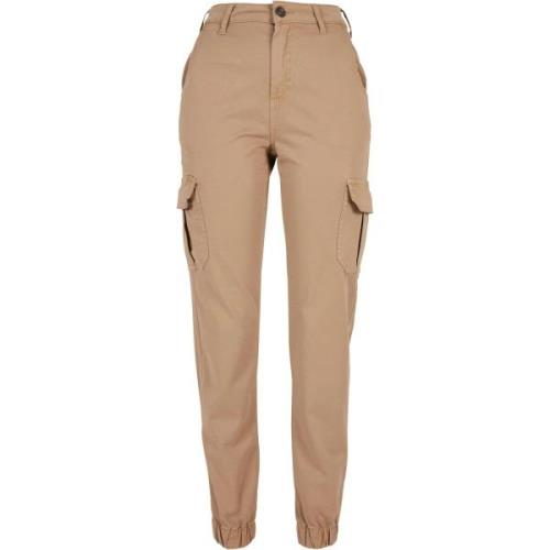 Urban Classics Dames cargo broek met hoge taille