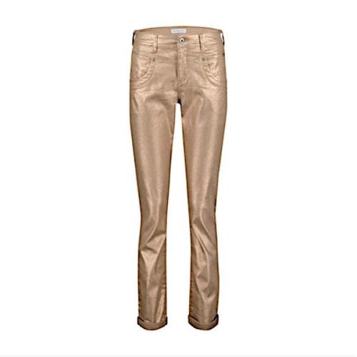 Red Button Broek srb4289 relax sparkle bronze