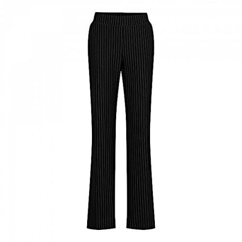 &Co Woman Broek tiana pinstripe punta black