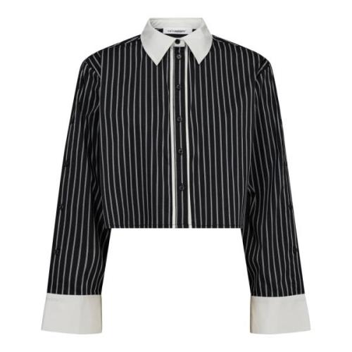 Co'Couture Cc danny stripe crop shirt