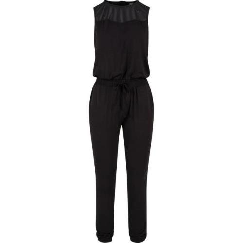 Urban Classics Dames technisch lange jumpsuit van mesh