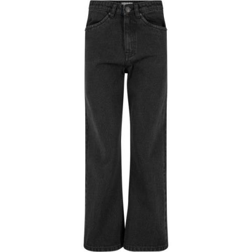 Urban Classics Dames denim cropped straight leg jeans