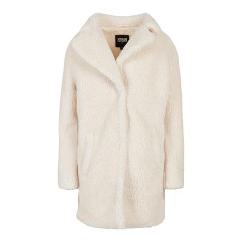 Urban Classics Dames sherpa oversized jas