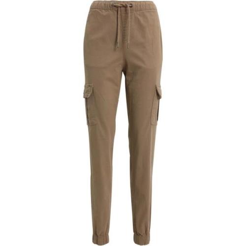 Urban Classics Dames cargo pocket hoge taille joggingbroek