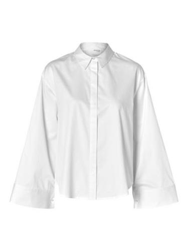 Selected Femme slfjody ls pearl button shirt b 16095076 bright white