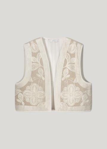 Summum gilet embroidered 9s129-12148 113 cashmere