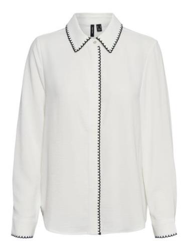 Vero Moda vmconna ls shirt wvn 10317558 snow white