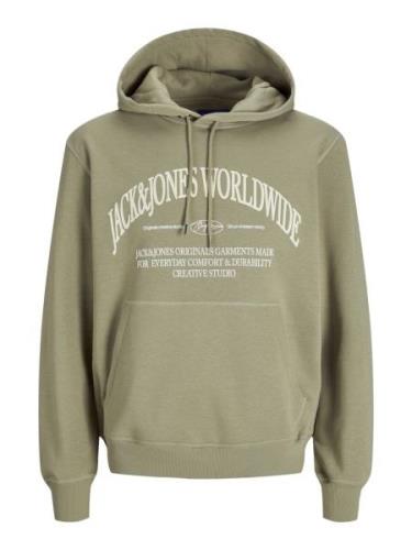 Jack & Jones jorfrederiksberg margate sweat hood 12265823 silver sage