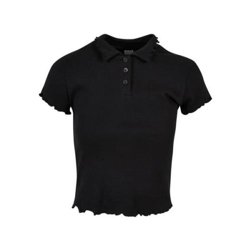 Urban Classics Dames geribd poloshirt