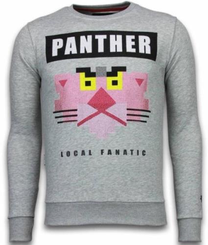 Local Fanatic Panther rhinestone sweater